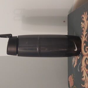 Black plastic Nike water bottle